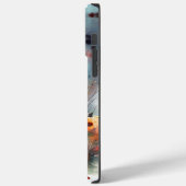 ハロウィンのロットワイラーとカボチャの怖いデザイン Case-Mate iPhoneケース (裏面 / 左)
