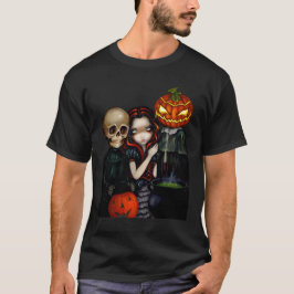 ハロウィンのワイシャツをトリックまたは扱うこと Tシャツ