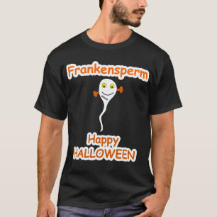 ハロウィンのワイシャツ: FRANKENSPERM Tシャツ