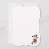 ハロウィンのワイルドフラワーパンプキンピッキングチーム 招待状 (裏面)