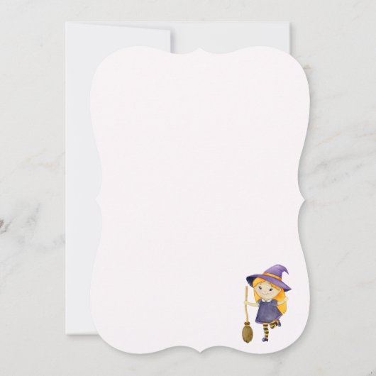 ハロウィンのワイルドフラワーパンプキンピッキングチーム 招待状 (裏面)