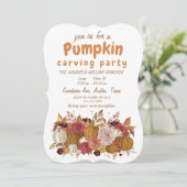 ハロウィンのワイルドフラワーパンプキンピッキングチーム 招待状 (スタンド正面)