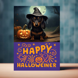 ハロウィンのワンナー 可愛い犬 カード