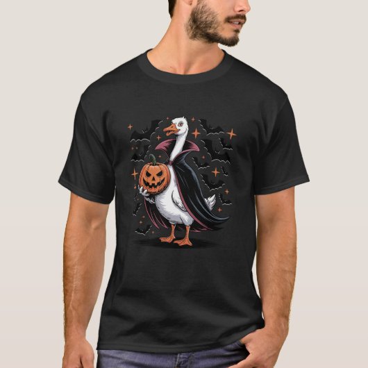 ハロウィンのヴァンパイアグース Tシャツ (正面)
