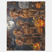 ハロウィンのヴィズスラ フリースブランケット (正面)