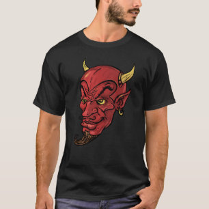 ハロウィンのヴィンテージの赤い悪魔 Tシャツ