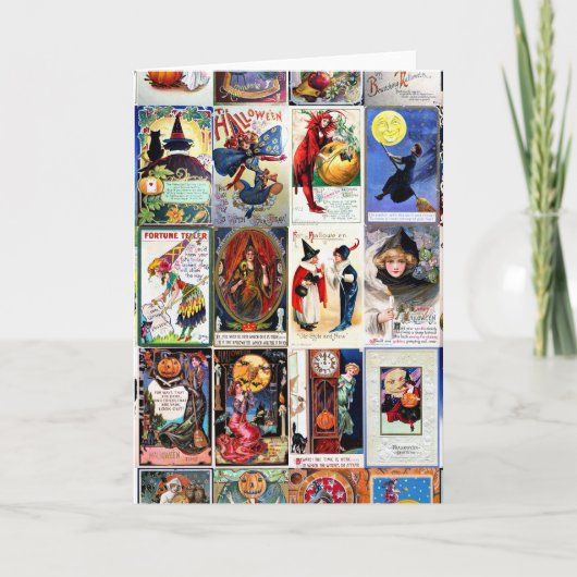 ハロウィンのヴィンテージの郵便はがき カード (正面)