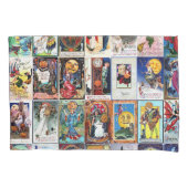 ハロウィンのヴィンテージの郵便はがき 枕カバー (正面左)