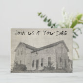 ハロウィンの不気味で古く動揺してで幽霊のよく出るな家 招待状 (スタンド正面)