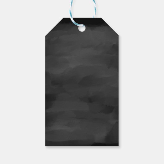 ハロウィンの不気味で怖いゴーストアイ、ありがとう ギフトタグ (裏面)