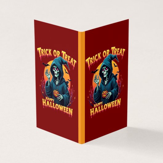 ハロウィンの不気味な雰囲気:トリックオアトリート・スケルトン (外部)