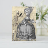 ハロウィンの仮面舞踏会RSVP 出欠カード (スタンド正面)