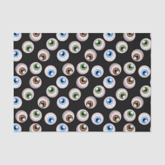 ハロウィンの休日の眼球パターンティッシュペーパー 薄葉紙 (正面)