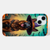 ✨ ハロウィンの元気なシェパード グロー 🐾 スプーキーかわいい Case-Mate iPhoneケース (裏面 (横))