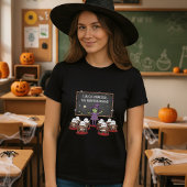 ハロウィンの先生おかしな教室終わりのTシャツ Tシャツ
