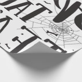 ハロウィンの先生のおばけ ラッピングペーパー (角)