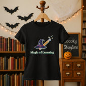 ハロウィンの先生への楽しいギフト「学びの魔法」 Tシャツ