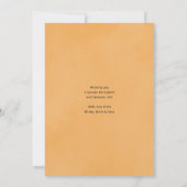 ハロウィンの写真カード ジャックオーランタンのかぼちゃ 招待状 (裏面)