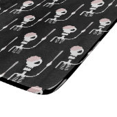 ハロウィンの剣を持つスケルトン  カッティングボード (角)