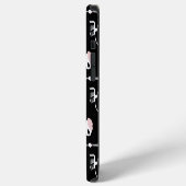 ハロウィンの剣を持つスケルトン iPhoneケース (左側面)