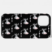 ハロウィンの剣を持つスケルトン iPhoneケース (裏面横)
