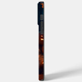 ハロウィンの北京原産の犬とカボチャの怖いデザイン Case-Mate iPhoneケース (裏面 / 左)