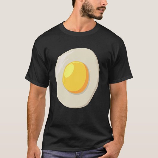 ハロウィンの卵黄コスチューム Tシャツ (正面)