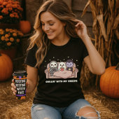 ハロウィンの可愛いTシャツ クリーps仲間とチルってる Tシャツ