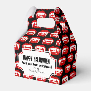 ハロウィンの吸血鬼の牙のトリック・オア・トリートのギフト用の箱 フェイバーボックス