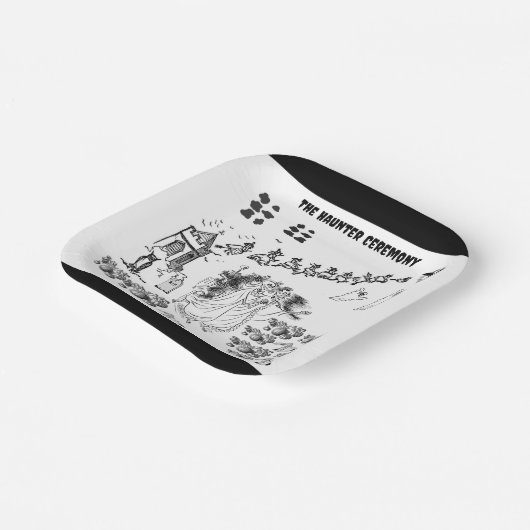 ハロウィンの呪われた式 - ペーパープレート (傾斜あり)