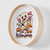 ハロウィンの味わい 壁時計 (傾斜)
