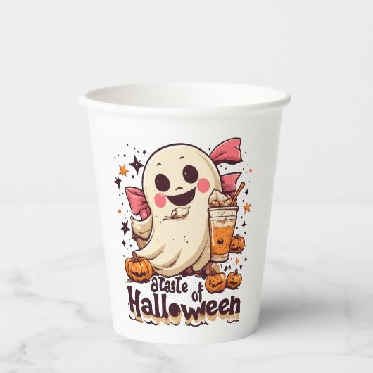 ハロウィンの味わい 紙コップ (正面)