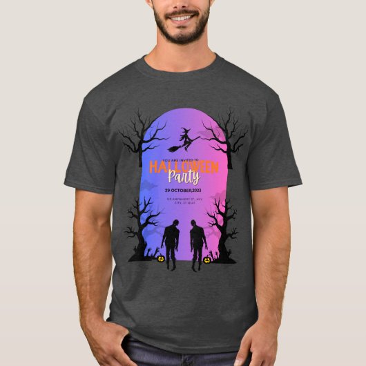 ハロウィンの城でのダンス Tシャツ (正面)