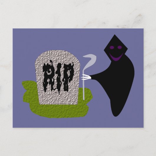 ハロウィンの墓地の死 ハロウィンポストカード ポストカード (正面)