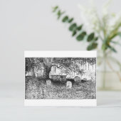 ハロウィンの墓地の風景 ポストカード (スタンド正面)