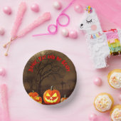 ハロウィンの墓地ドリンク食べと怖い ペーパーボウル (パーティー)