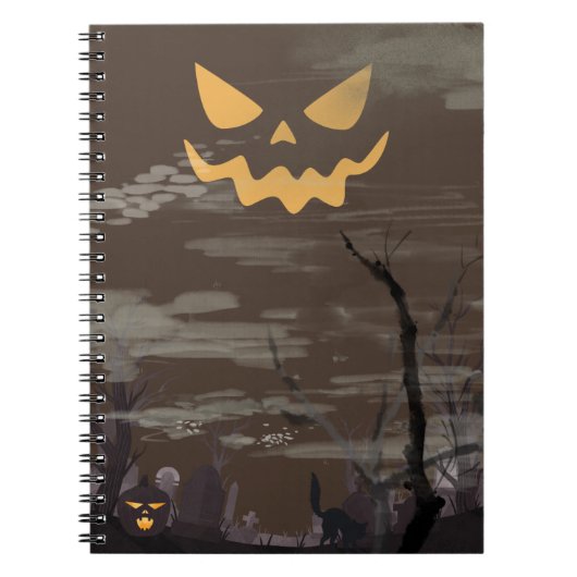 ハロウィンの墓場 ノートブック (正面)
