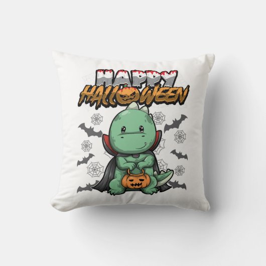 ハロウィンの変装ドラゴン クッション (正面)