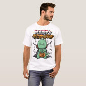 ハロウィンの変装ドラゴン Tシャツ (正面フル)