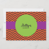 ハロウィンの夕食のパーティの招待状 招待状 (裏面)