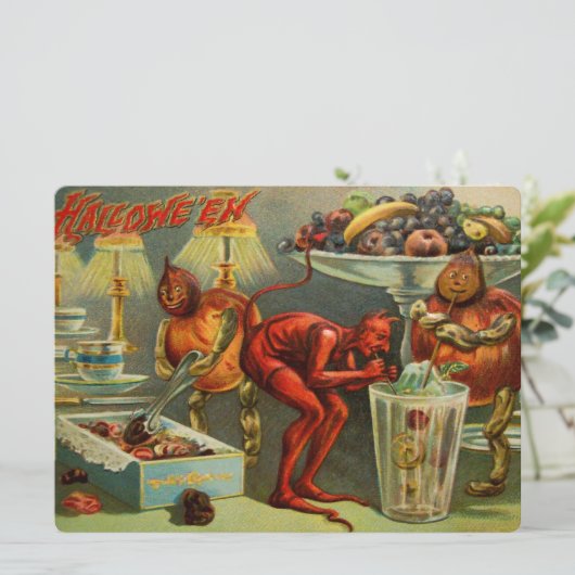 ハロウィンの夕食 カード (スタンド正面)