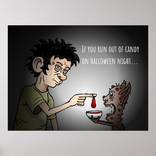 ハロウィンの夜のお菓子をあげるかトリック ポスター (正面)