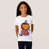 ハロウィンの夜のお菓子をちょうだいTシャツ Tシャツ (正面フル)