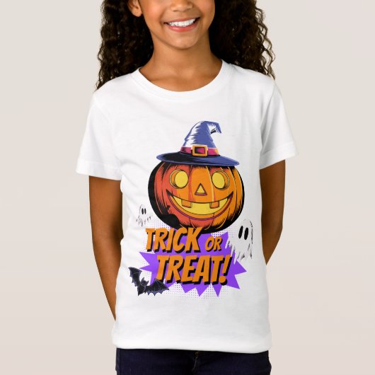 ハロウィンの夜のお菓子をちょうだいTシャツ Tシャツ (正面)