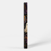ハロウィンの夜のカボチャと幽霊柄アート iPhoneケース (右側面)