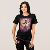 ハロウィンの夜のクロミ トライブレンドTシャツ (正面全面)