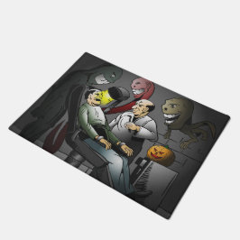 ハロウィンの夜の怖い歯医者さん ドアマット
