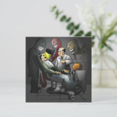 ハロウィンの夜の歯医者への招待状 招待状 (スタンド正面)