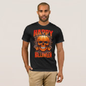 ハロウィンの夜をお楽しみください Tシャツ (正面フル)