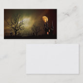 ハロウィンの夜間営業カード 名刺 (正面/裏面)